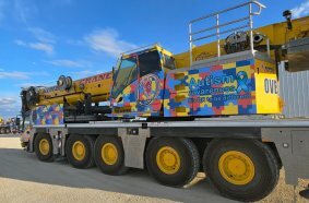 Nimble Crane to shine light on Autism Awareness Month with vibrant crane wrap