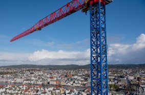  Comansa 21LC1050 tower crane in the Aibel yard (Norway)