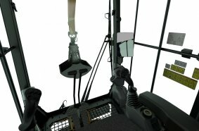 Cat MH3295 Material Handler cab