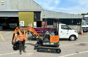 EMS Supplies First Develon Electric Excavators in Ireland