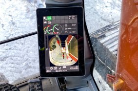 Hitachi excavator - camera