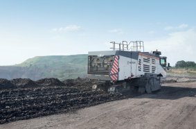 The Surface Miner 220 SM(i) in operation for coal extraction using the windrow method.