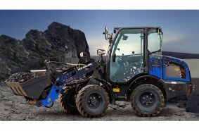 New Holland Construction W40X Electric Power compact wheel loader.