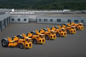 (Illustrative image) A total of six KAMAG Slag Pot Carriers are designed for the safe transport of hot slag between the nickel plant and a remote slag disposal site.