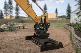 Achieve an exact plan with your grading beam when using a tiltrotator and your machine´s Grade technology.