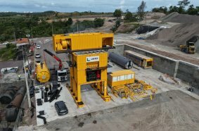 Lintec CSD2500B Asphalt Mixing Plant with production capacities up to 180 tons per hour.