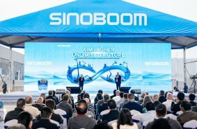 Peter Peng (L) and Mitch Ely (R) introduce new and updated products