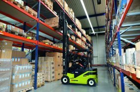 The S-Series Electric is the first generation of electric forklift trucks that, like their IC engine counterparts, are characterized by the attributes Smart, Strong and Safe