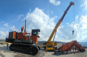 First electric Hitachi ultra-large excavator in south-east Europe modernises production and reduces emissions in Montenegro mine