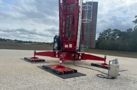IUOE Sets Up New Self-Erecting Tower Crane at Training Center on DICA EcoMax Crane Pads