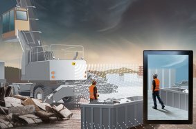 The LiXplore® digital camera-monitor system provides detailed work area monitoring and comfortable 360° surround view.