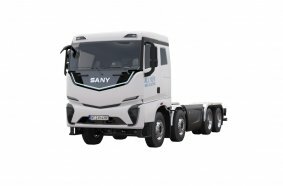 Efficiency meets flexibility – emission-free transport with the SANY eTRUCK e435 8x4