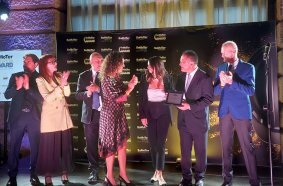 Technical Mention Awarded to KOBELCO Construction Machinery Europe in the Hydraulic Excavators category for SK165SRLC