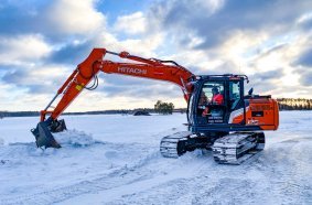 Hitachi excavator