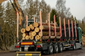 New LOGO 12 semi-trailer for round timber: the long-distance runner with off-road genes