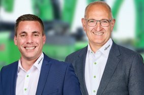 The new managing directors of SENNEBOGEN Vertriebs GmbH & Co. KG in Steinach: Peter Kröninger (left) and Christian Kaiser (right).