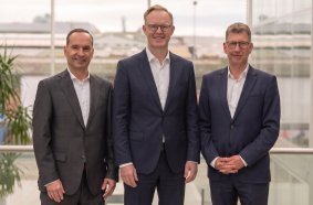 Klaus Kuhl (CFO), Robert von Keudell (CSO) and Dr Thomas Lange-Stalinski (CTO) (from left to right) form LEMKEN's new three-member management board.