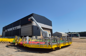 A PALFINGER PF 160-5m davit crane for the East Anglia TWO offshore wind farm.