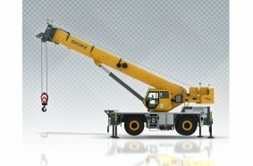 The Grove GRT780 rough-terrain crane.