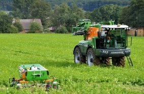 Based on innovative agricultural technology, the Agri-Gaia project explores the use of AI in agriculture. Copyright: Hochschule Osnabrück
