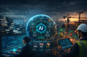 AI systems replace fragmented ESG data processes with automated, audit-ready reporting, enabling real-time emissions tracking, regulatory compliance, and operational risk monitoring across global enterprises.