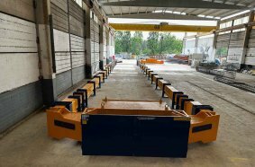 800-ton prestressing bed by Moldtech