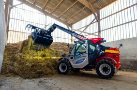 A highlight at the Manitou stand is the MLT 625 e, which is now also available in the D/A/CH region.