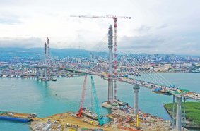 Bridge progress in August 2021 <br> Image source: COMANSA