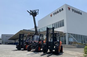 Yuasa operates commercial products related to a wide range of markets, including the construction and industrial fields such as construction machineries