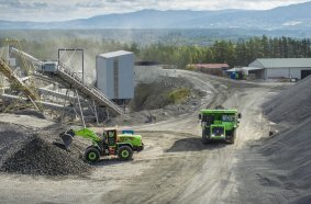 LiuGong BEV machinery in action