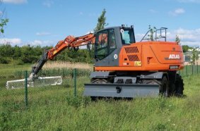 ATLAS wheeled excavator 155W Bigfoot
