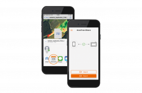 Comfortable data exchange via the AmaTron Share App