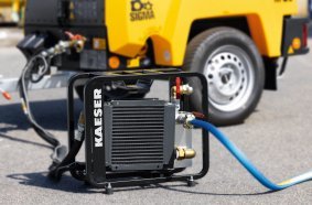 The M20 is capable of delivering cool, condensate-free compressed air thanks to the optional aftercooler.