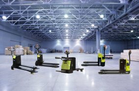 The Clark warehouse equipment with lithium-ion technology