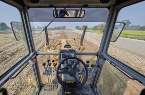 Cat® 120 GC Motor Grader <br> Image source: Caterpillar UK Ltd.