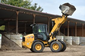 The Cat 908 compact wheel loader