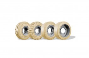 Increased hygiene requirements: Continental meets these challenges with its non-marking tires, which it is also showing at the trade show.