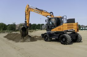 DEVELON DX160WE electric wheeled excavator