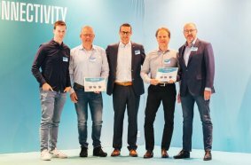 Representatives from Van Doorn, Atlas Copco and Perslucht Wilda