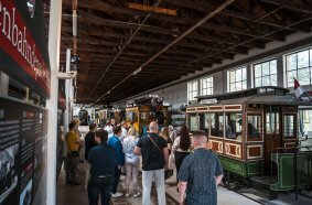 Historic tram museum St. Peter