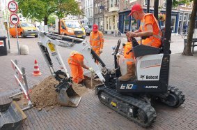 Bobcat E10e Excels in Inner City Work in the Netherlands