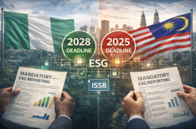 Nigeria and Malaysia set mandatory ESG reporting deadlines aligned with ISSB standards.