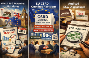 ESG disclosures transition from voluntary marketing narratives to mandatory regulatory filings