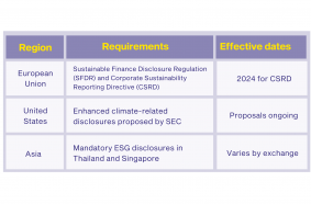 ESG reporting requirements