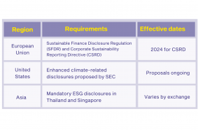 ESG reporting requirements