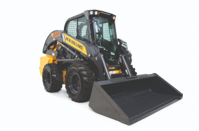 Meet your challenges head-on with 300 Series skid steer loaders from New Holland. The L328 is designed to make your workday more productive and comfortable with noteworthy dump height and reach, swift cycle times, and time-saving travel speeds.