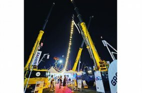 The Manitowoc booth at GIS 2023.