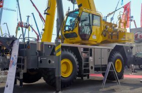 The Grove GRT8100-1 rough-terrain crane was presented to the Italian public for the first time during GIS 2023.