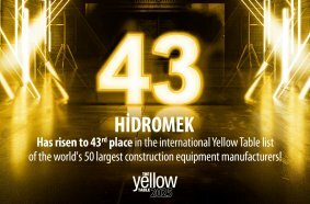HİDROMEK continues to rise among the world's largest construction equipment manufacturers