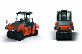 Hamm offers the HP 100i articulated pneumatic-tire roller with the open platform and with the cab.